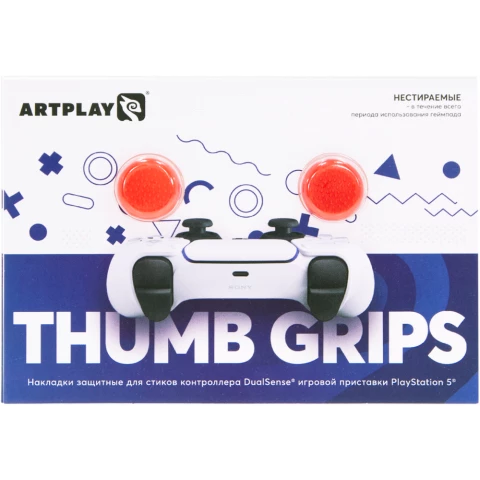 Накладки на стики Artplays Thumb Grips Red для PS5