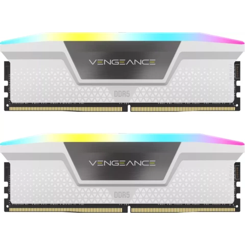 Оперативная память 32Gb DDR5 6400MHz Corsair Vengeance RGB (CMH32GX5M2B6400C36W) (2x16Gb KIT)