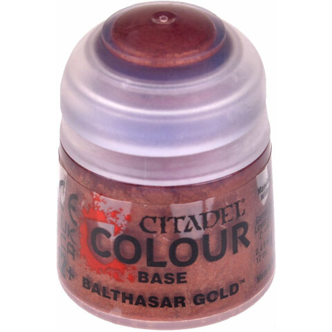 Краска Games Workshop Base: Balthasar Gold (2022), 12 мл