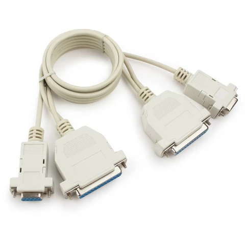 Кабель COM (F)/LPT (F) - COM (F)/LPT (F), 1.8м, Cablexpert CC-140-6-N