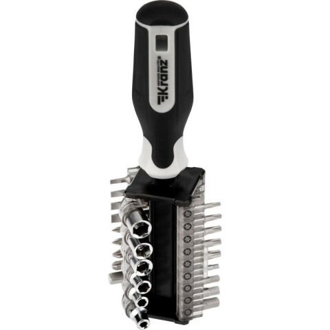 Отвёртка с битами KRANZ KR-12-4791