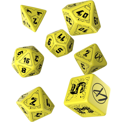 Набор кубиков Q Workshop Cyberpunk Red Dice Set: Danger Zone