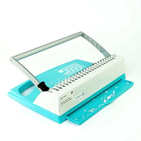 Брошюровщик (переплётчик) Гелеос БП-9+ Бирюзовый/Белый