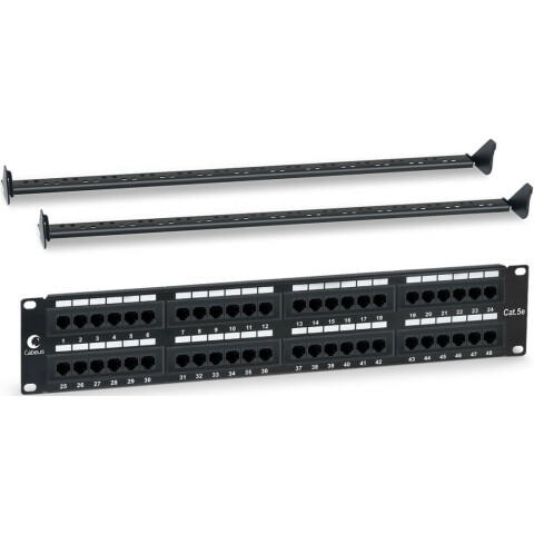 Патч-панель Cabeus PL-48-Cat.5e-Dual