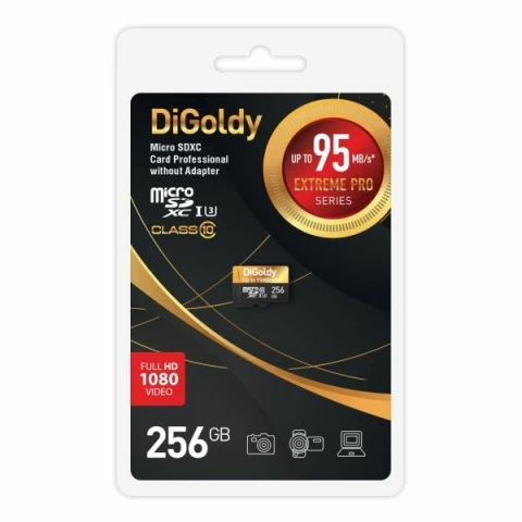 Карта памяти 256Gb MicroSD Digoldy Extreme Pro