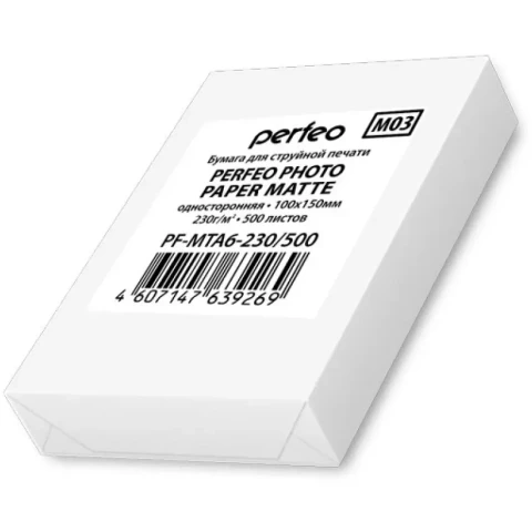 Бумага Perfeo PF-MTA6-230/500 (A6, 230 г/м2, 500 листов)