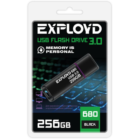 USB Flash накопитель 256Gb Exployd 680 Black
