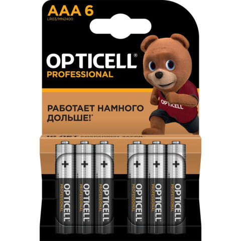 Батарейка Opticell Professional (AAA, Alkaline, 6 шт)