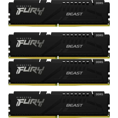 Оперативная память 64Gb DDR5 5200MHz Kingston Fury Beast (KF552C40BBK4-64) (4x16Gb KIT)