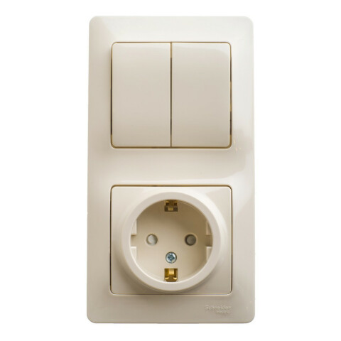 Розетка с выключателем Schneider Electric GSL000274