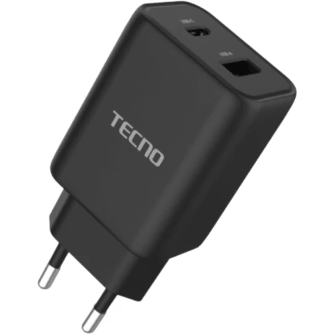 Сетевое зарядное устройство Tecno TCW-E30D Black