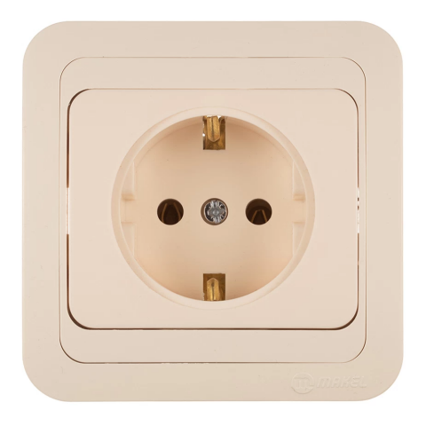 Электрическая розетка Makel Mimoza 25008