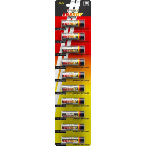 Батарейка Трофи (AA, 10 шт)