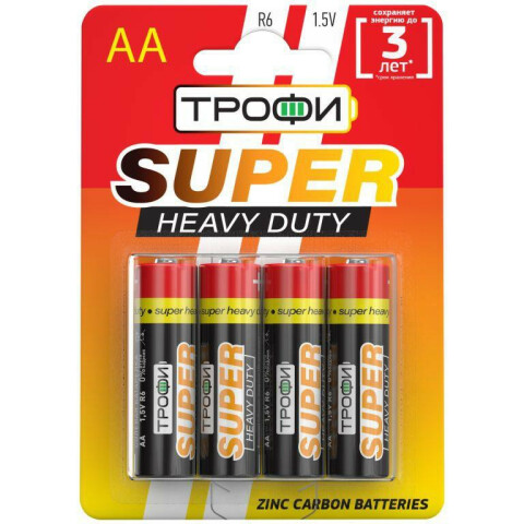 Батарейка Трофи R6-4BL (AA, 2 шт)