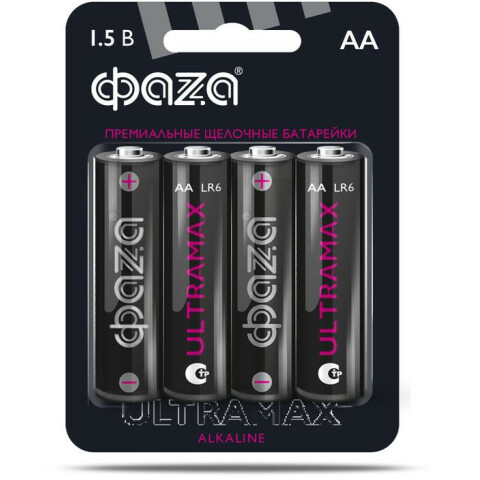 Батарейка ФАZА Ultra Max LR6UM-B4 (AA, 4 шт)