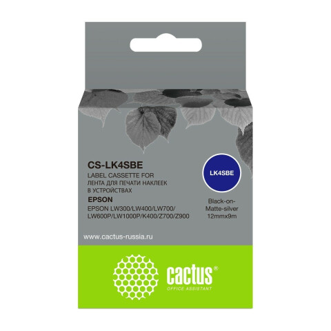 Ленточный картридж Cactus CS-LK4SBE Black