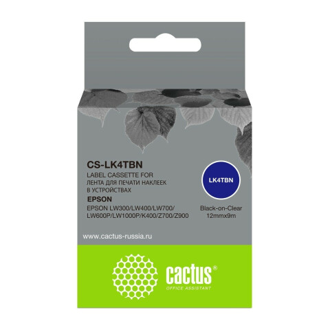 Ленточный картридж Cactus CS-LK4TBN Black