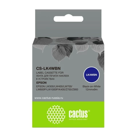 Ленточный картридж Cactus CS-LK4WBN Black
