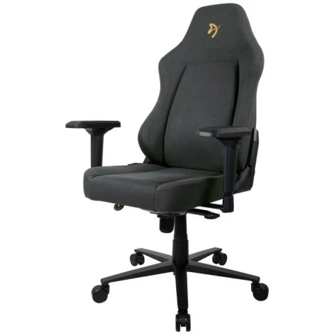 Игровое кресло Arozzi Primo Woven Fabric Black/Gold