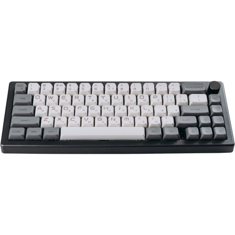 Клавиатура Epomaker EK68 Black Gray/White