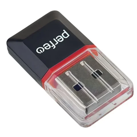 Кардридер Perfeo Card Reader Micro SD Black (PF-VI-R008)