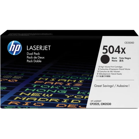 Картридж HP CE250XD (№504X) Black