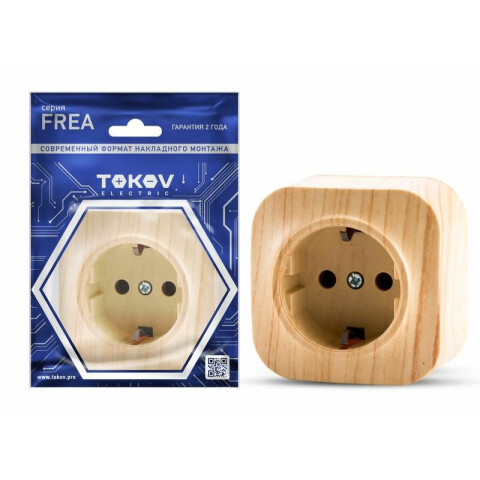 Электрическая розетка TOKOV ELECTRIC TKE-FR-R1Z-C25