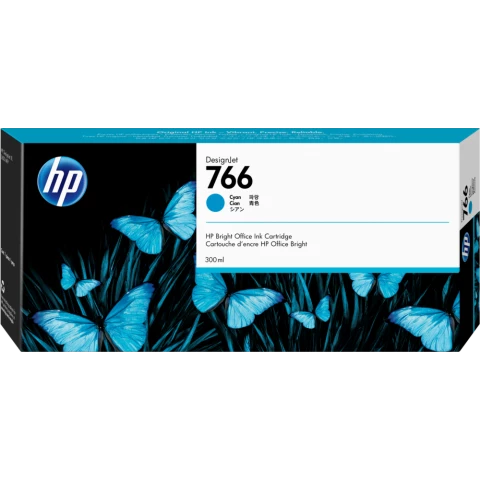Картридж HP P2V89A (№766) Cyan