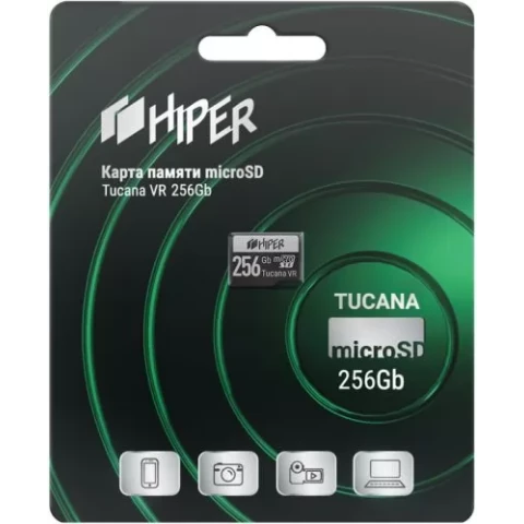 Карта памяти 256Gb MicroSD HIPER Tucana (HI-MSD256GU3V30)