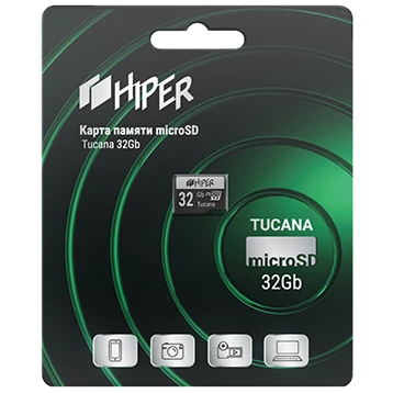 Карта памяти 32Gb MicroSD HIPER Tucana (HI-MSD32GU3V30)