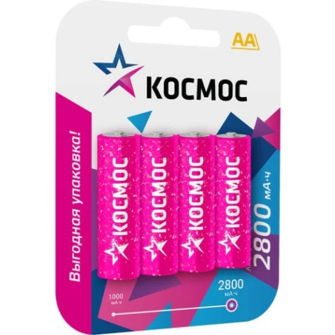 Аккумулятор КОСМОС R6 (AA, 2800 mAh, 4 шт.)