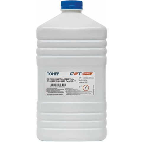 Тонер CET OSP0315-2-Y-500 Yellow