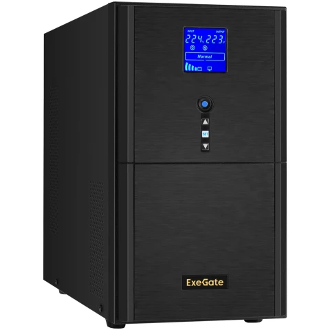 ИБП ExeGate SineTower SZ-5000.LCD.AVR.2SH.1C13.T.RJ.USB