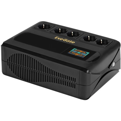 ИБП + батарея ExeGate NEO Smart BU-1000.LCD.AVR.5SH