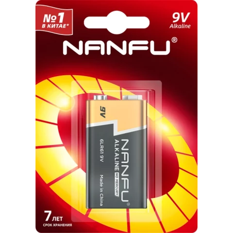 Батарейка Nanfu (9V, 1 шт)