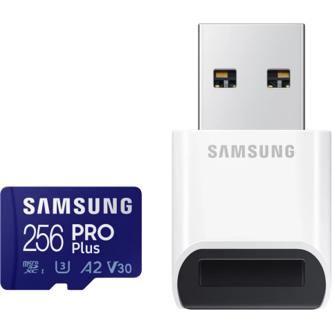 Карта памяти 256Gb MicroSD Samsung PRO Plus + USB адаптер (MB-MD256KB)