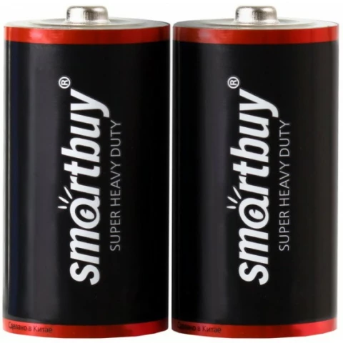 Батарейка SmartBuy R14/2S (C, 2 шт)