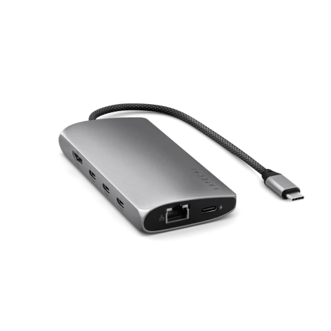 Док-станция Satechi USB-C Multiport Adapter V3 Space Gray (ST-P8KEM)