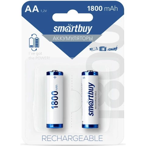 Аккумулятор SmartBuy AA/2BL (AA, NiMH, 1800mAh, 2 шт)