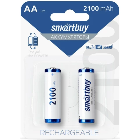 Аккумулятор SmartBuy AA/2BL (AA, NiMH, 2100mAh, 2 шт)