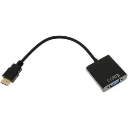 Переходник HDMI (M) - VGA (F), GoPower 00-00027496