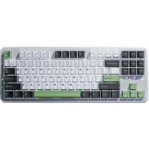 Клавиатура AULA F87 White-Black-Green