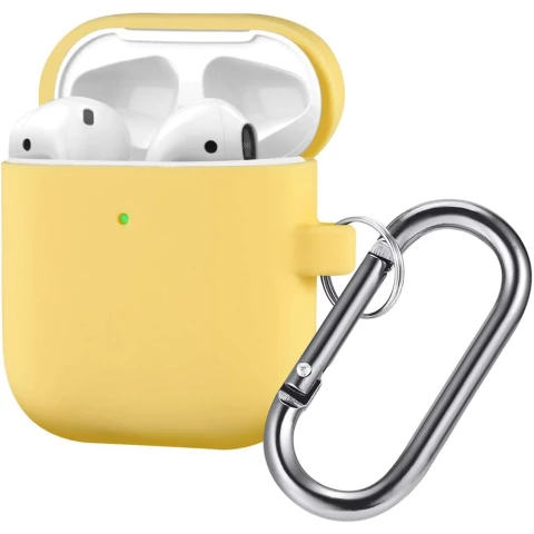 Чехол для наушников BROSCO AIRP2-SLIM-02-YELLOW