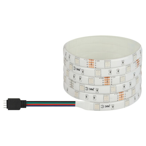 Светодиодная лента ЭРА LS5050 -7,2-30-12-RGB-IP65-1 year-5m