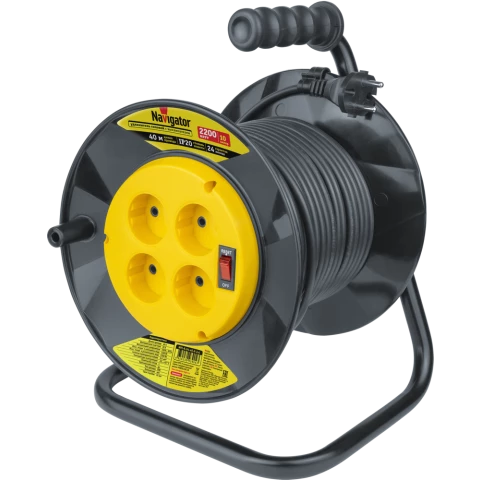 Силовой удлинитель Navigator NPE-R-04-40-X-2х1