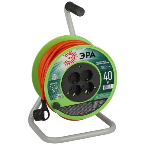 Удлинитель на катушке ЭРА RP-4e-3x1.5-40m