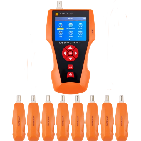 Тестер витой пары Lanmaster LAN-PRO-L/TPK-POE-8R