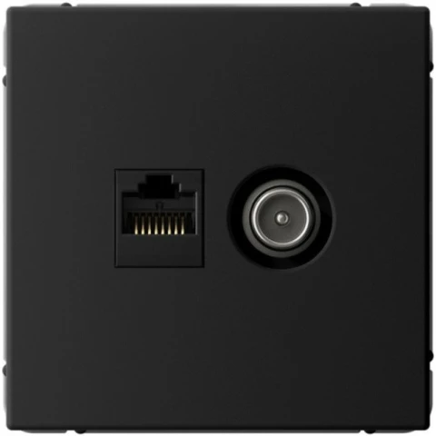 Розетка RJ-45 + TV Systeme Electric ArtGallery GAL001089