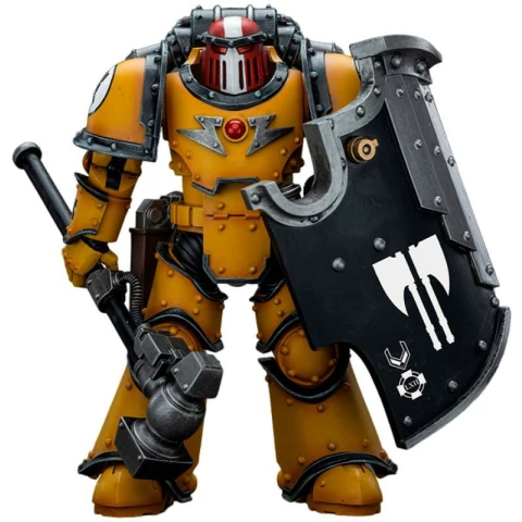 Фигурка JOYTOY Warhammer 30K Imperial Fists Legion MkIII Breacher Squad Sergeant with Thunder Hammer