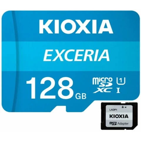 Карта памяти 128Gb MicroSD Kioxia Exceria + SD адаптер (LMEX1L128GG2)